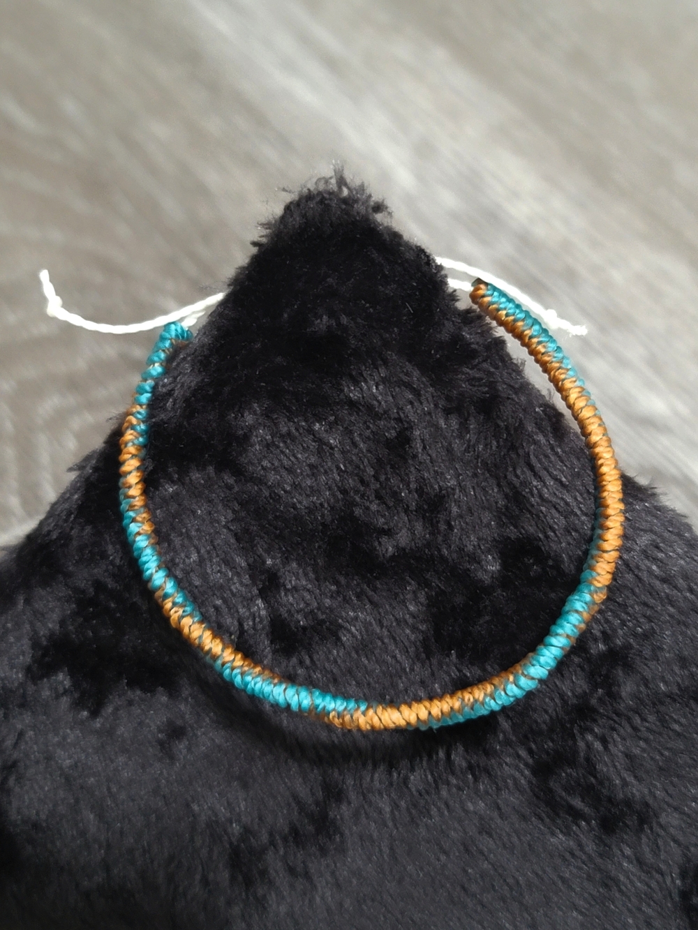 Handmade Turquoise and Gold Woven Bracelet - Women Jewelry